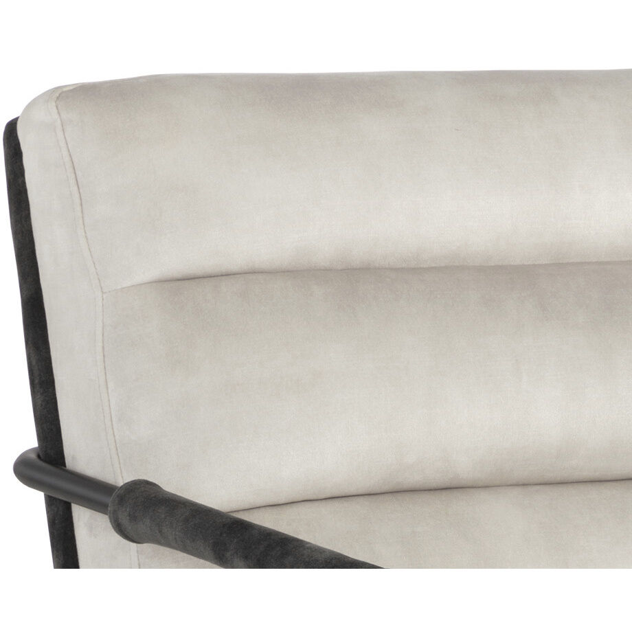 Tristen Nono Cream / Nono Dark Green Lounge Chair